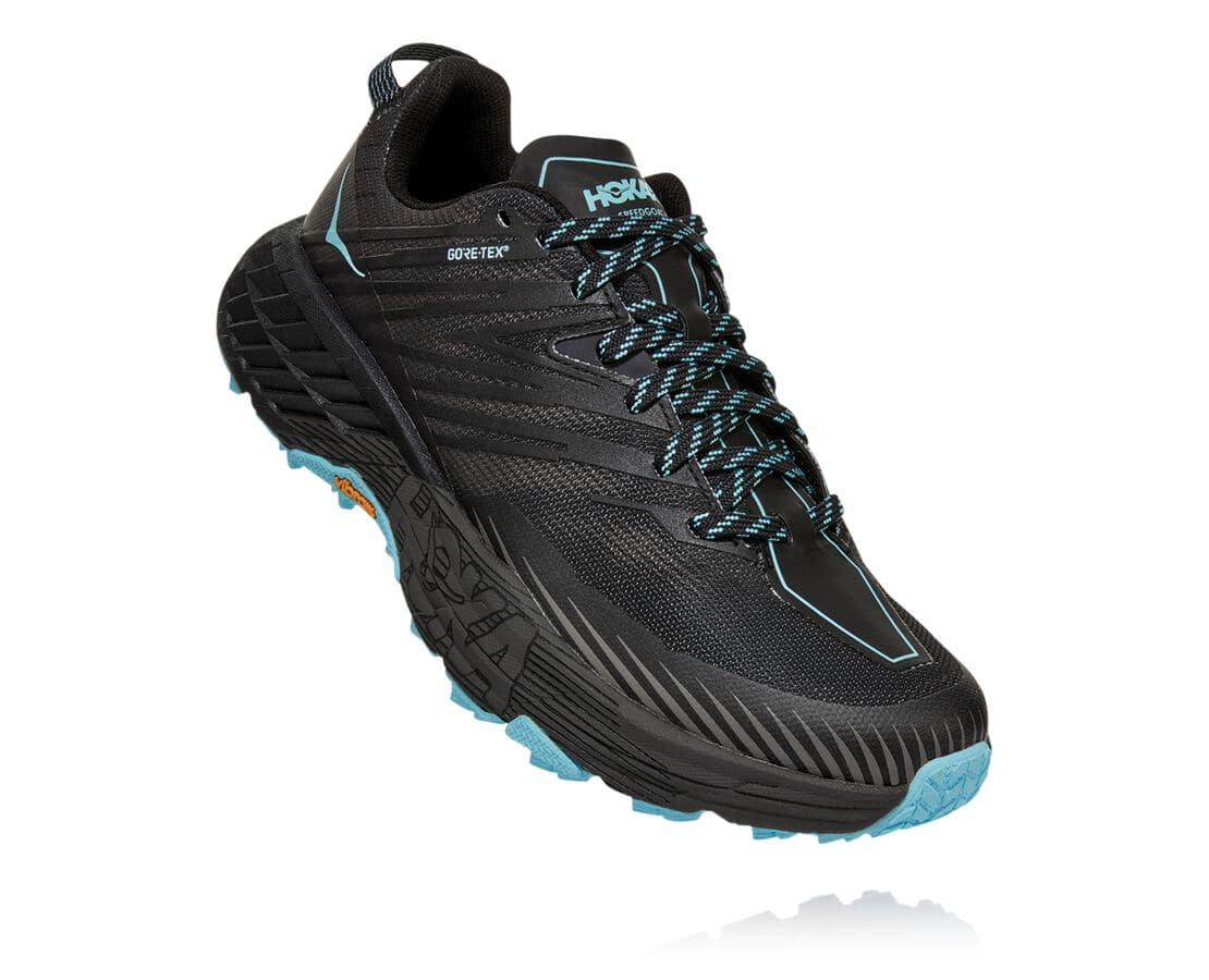 Hoka One One Speedgoat 4 Gore-Tex Philippines - Women's Trail Running Shoes - Dark Grey | HO9028576